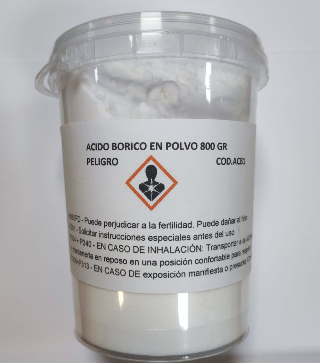Acido Borico polvo bote 800grs ACB1