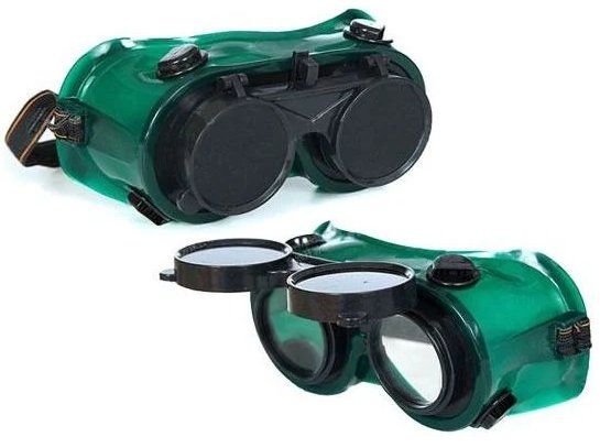 Gafas de proteccion para soldar y fundir con doble lente